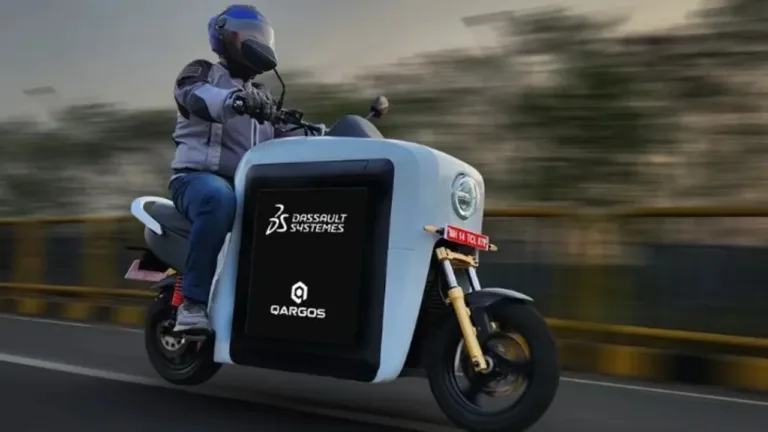 qargos cargo electric scooter, india's first electric cargo scooter, 150km electric cargo scooter, 120kg payload electric scooter, green last-mile delivery solution