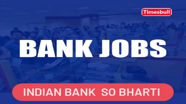 Indian Bank SO vacancy