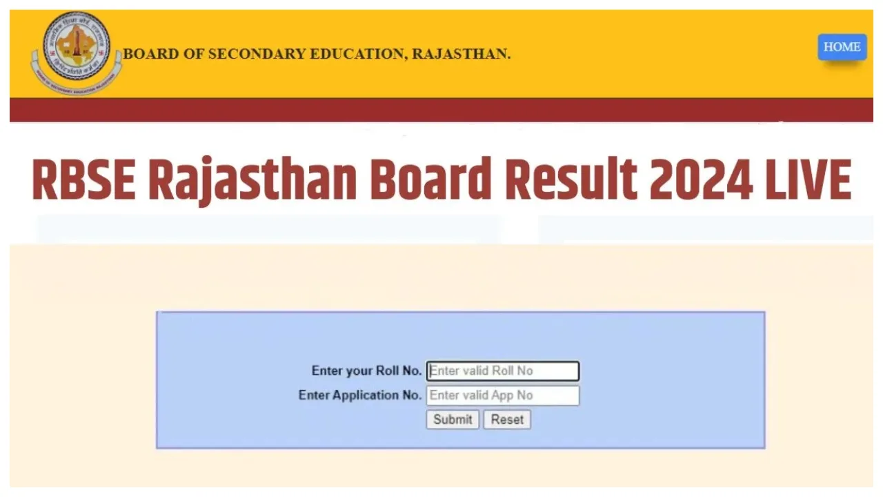 Rajasthan Board 12th Result 2024 Here's without way to check