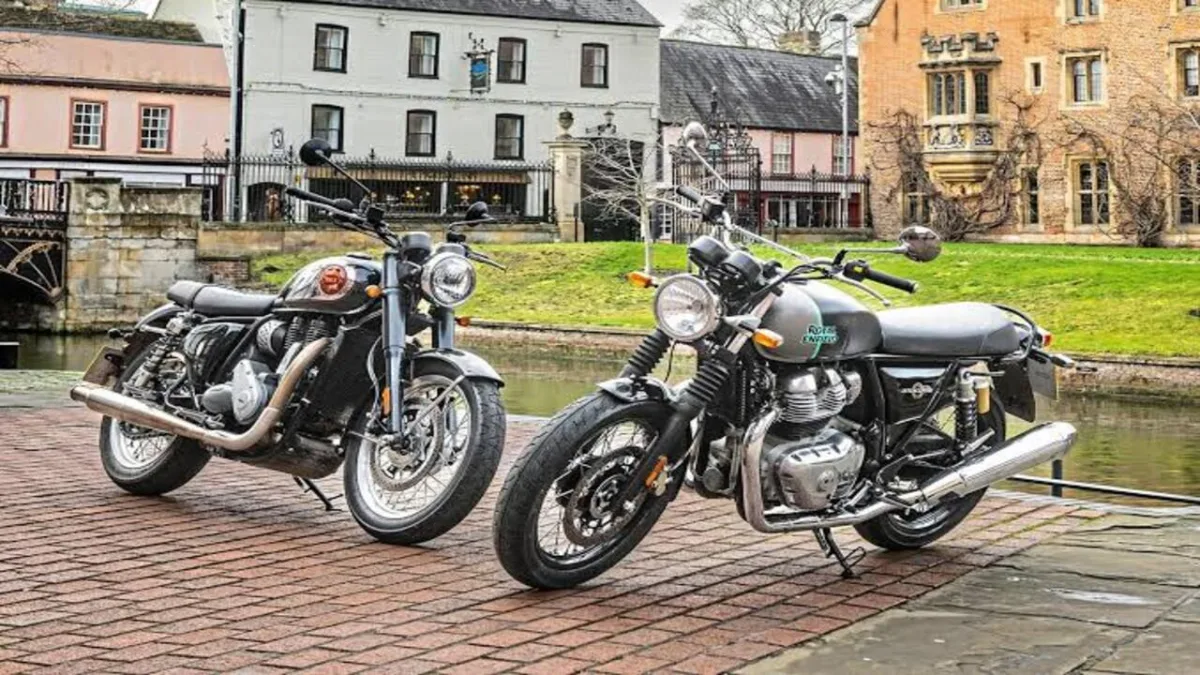 BSA Gold Star vs royal Enfield interceptor 650 1