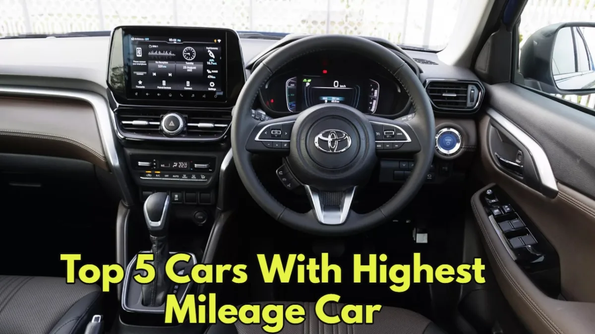 Top 5 Cars with Highest Mileage