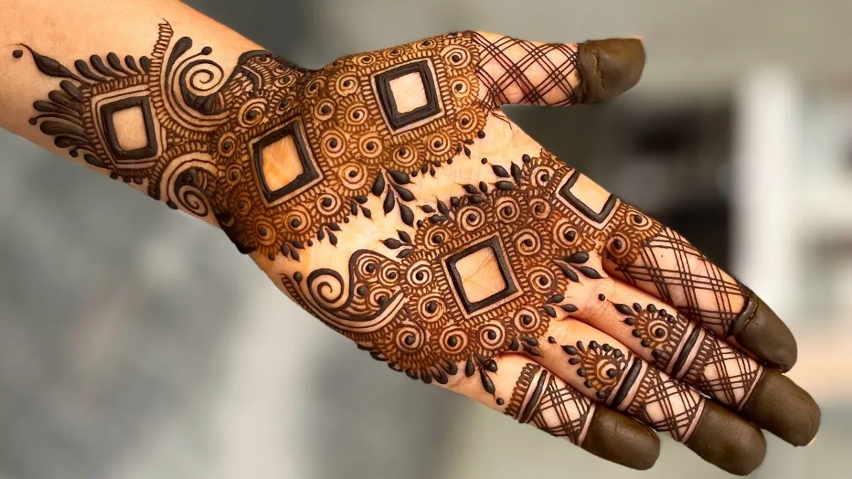 box mehndi design