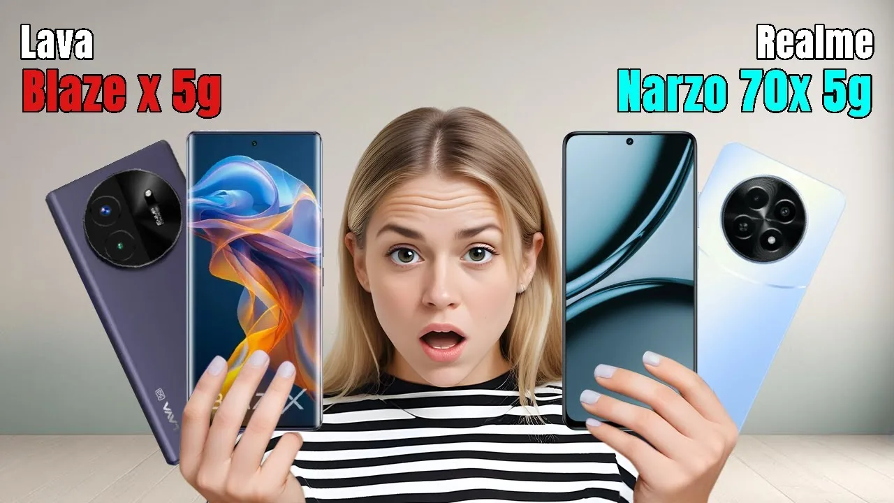 realme NARZO 70x 5G vs Lava Blaze X 5G jpg