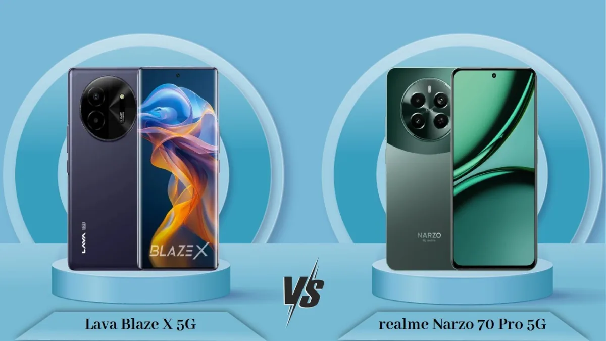 realme NARZO 70x 5G vs Lava Blaze X 5G