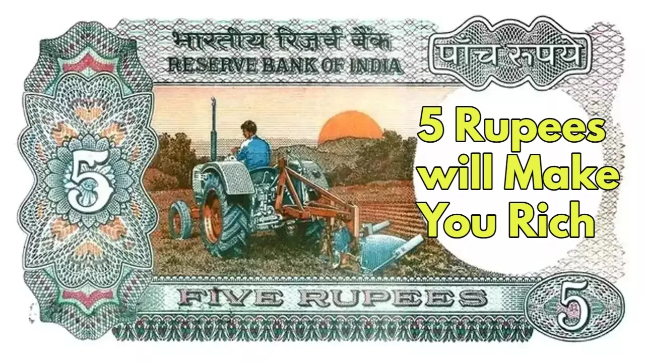 Rare 5 Rupee Note