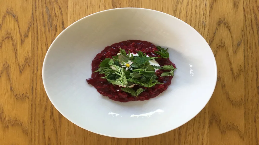 Beetroot Risotto by Nils Henkel