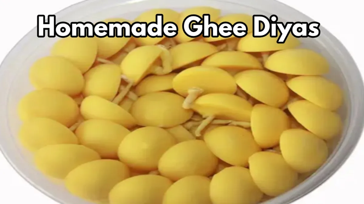 Homemade Ghee Diyas