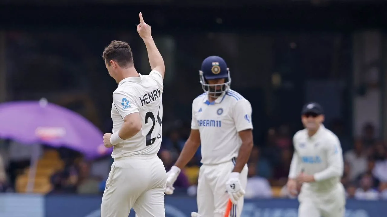 IND vs NZ India all out for 46, Kiwis ruling in Bengaluru Times Bull