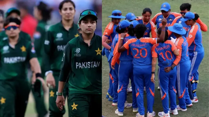 Indian women's team and Pakistan women's team