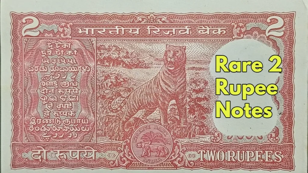 Rare 2 Rupee Notes