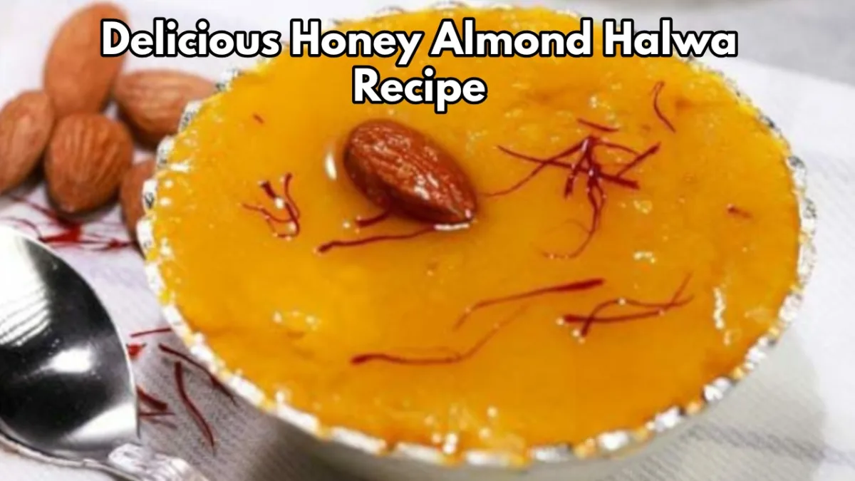 honey almond halwa recipe