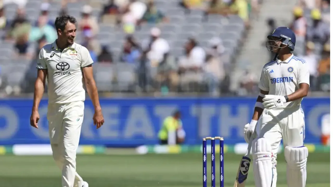 During the 2nd day of Perth Test, Jaiswal gave his response to Starc