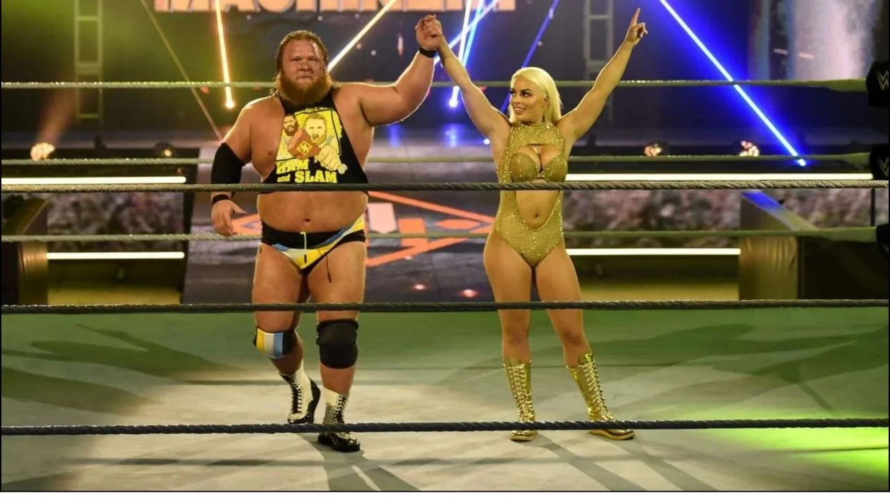 Otis and Mandy Rose in WWE Smackdown