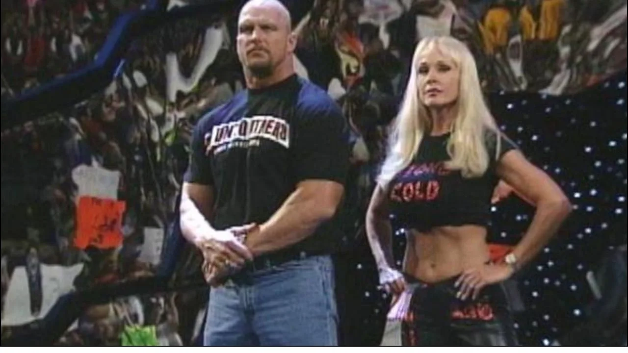 Stone Cold Steve Austin & Debra in an WWE Event