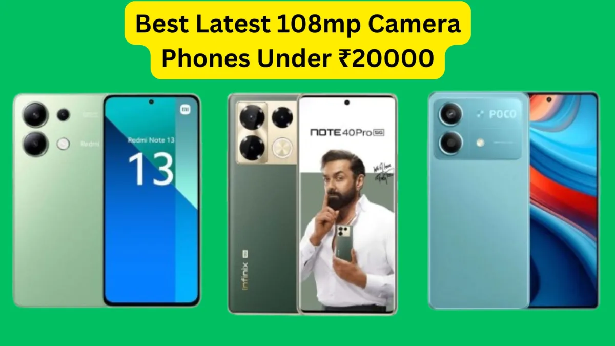 Best Latest 108mp Camera Phones Under ₹20000