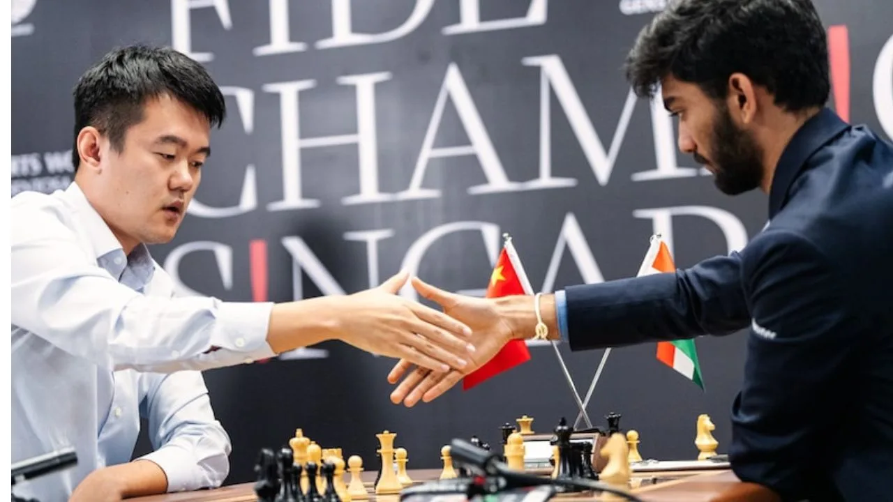 D Gukesh vs Ding Liren, World Chess Championship Game 13