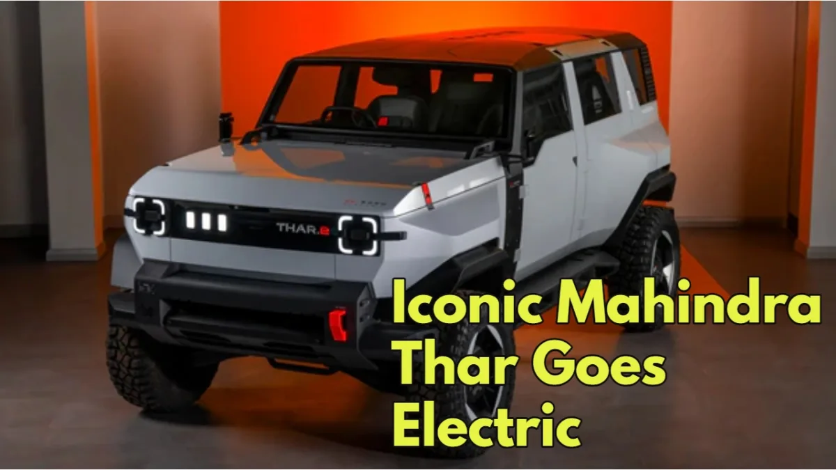 Iconic Mahindra Thar Goes Electric