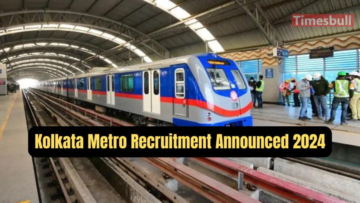 Kolkata Metro Opens Recruitment