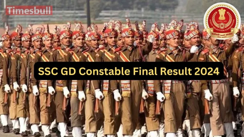 SSC GD Constable Final Result 2024