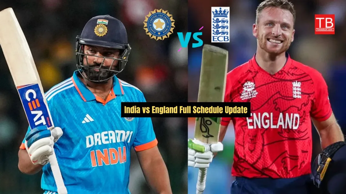 India vs England Full Schedule Update