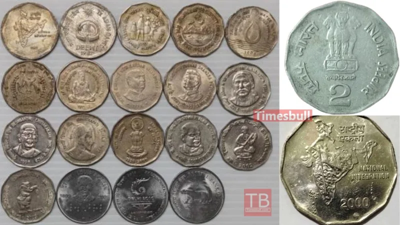 Old 2 Rupee Coin